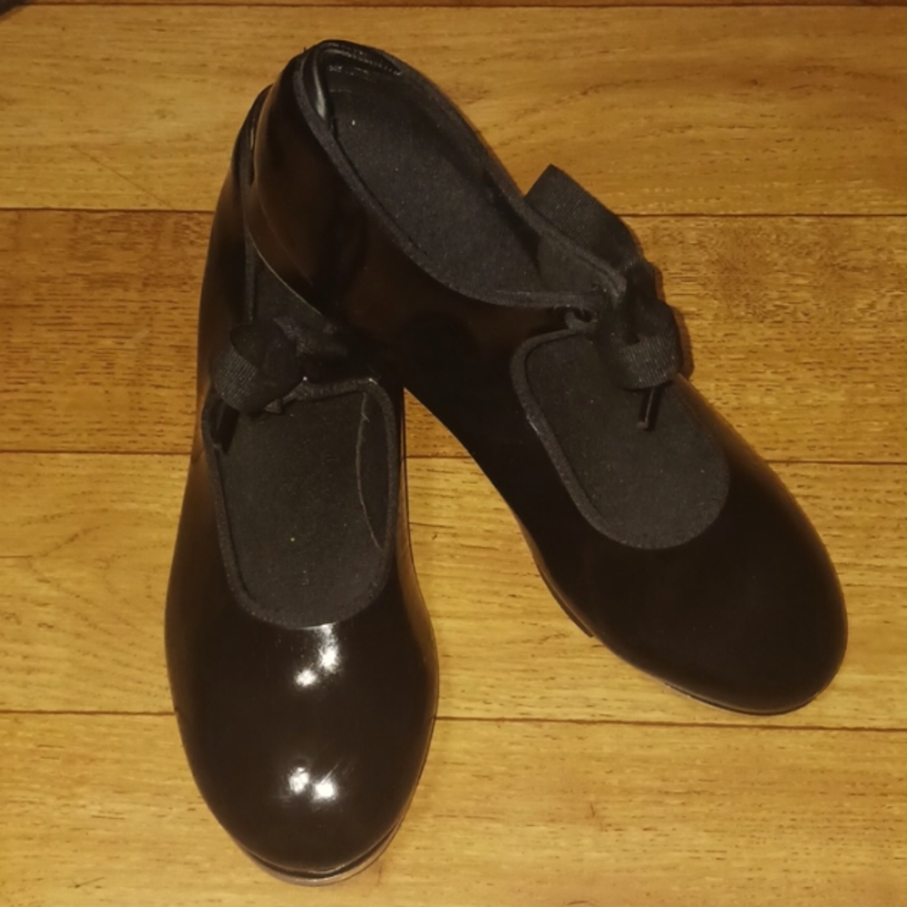 Capezio TAP SHOES Tele Tone BLACK Size 10 M